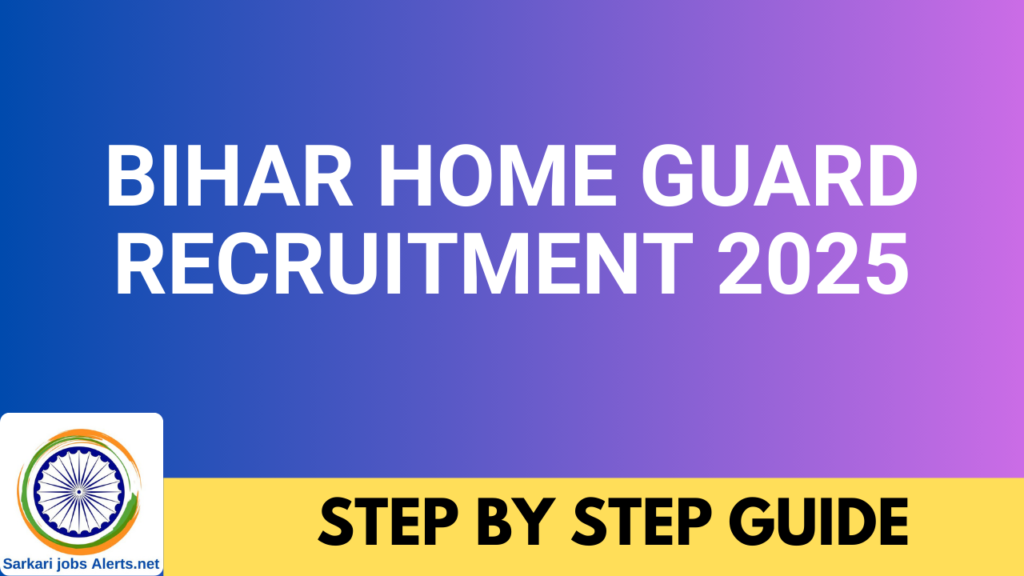 Bihar Home Guard Recruitment 2025