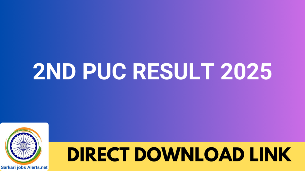 2nd PUC Result 2025