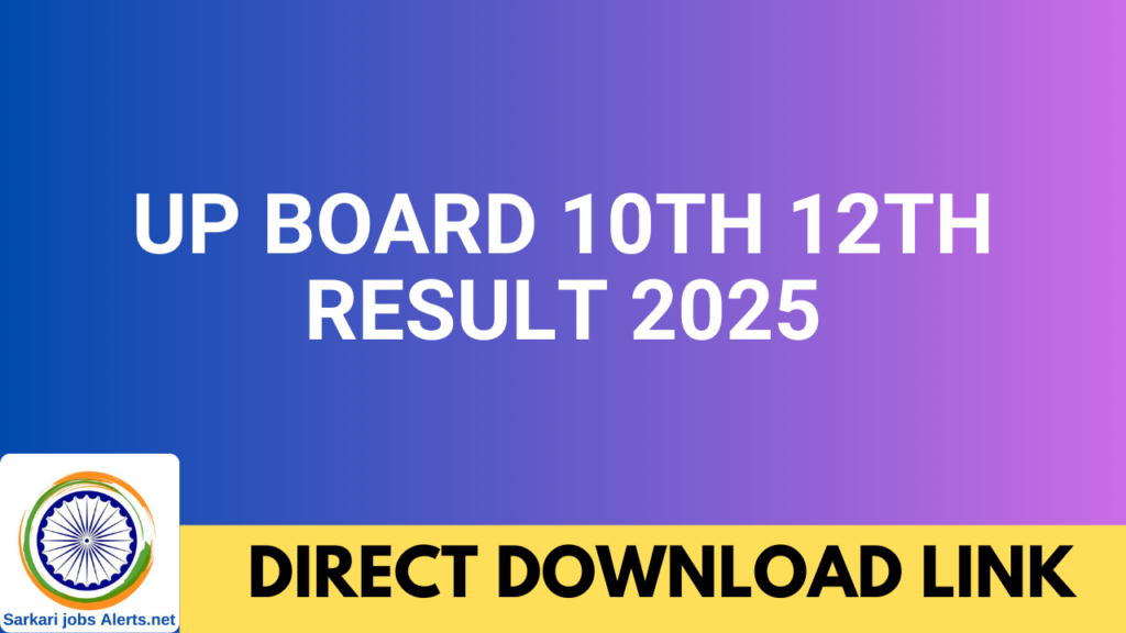 UP Board 10th 12th Result 2025