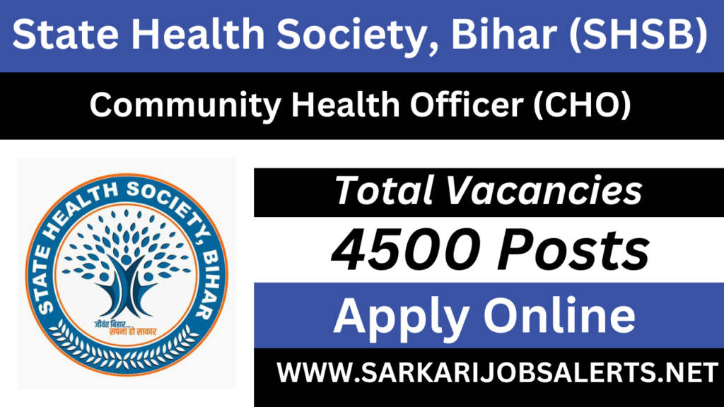 Bihar CHO Recruitment 2025