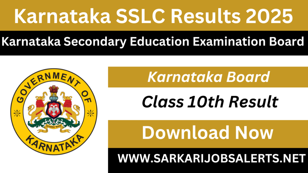 Karnataka Board Class 10th Results 2025