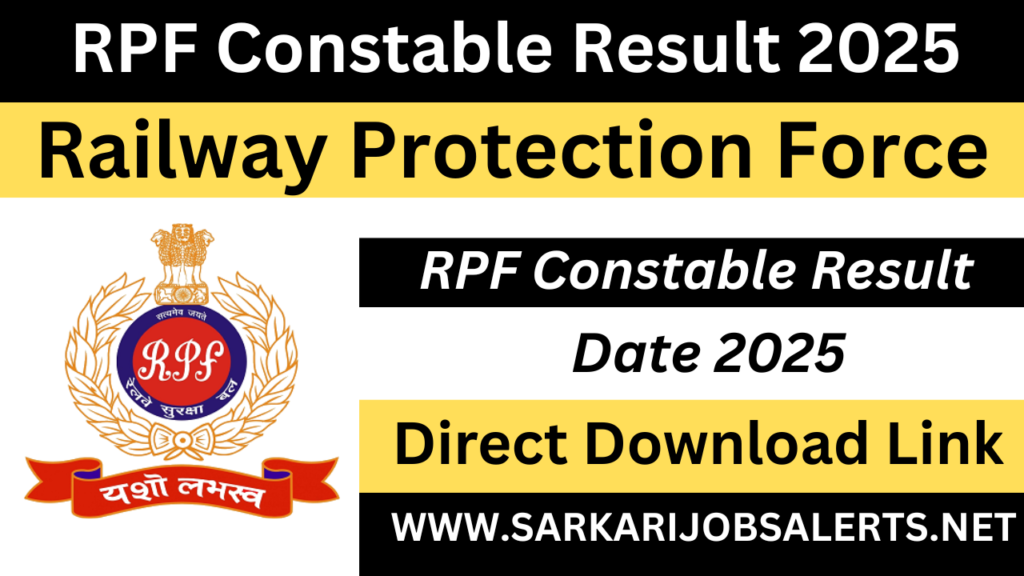 RPF Constable Result 2025