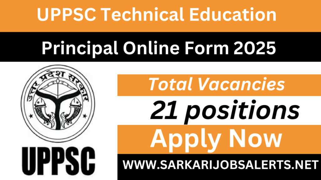 UPPSC Technical Education Principal Recruitment 2025