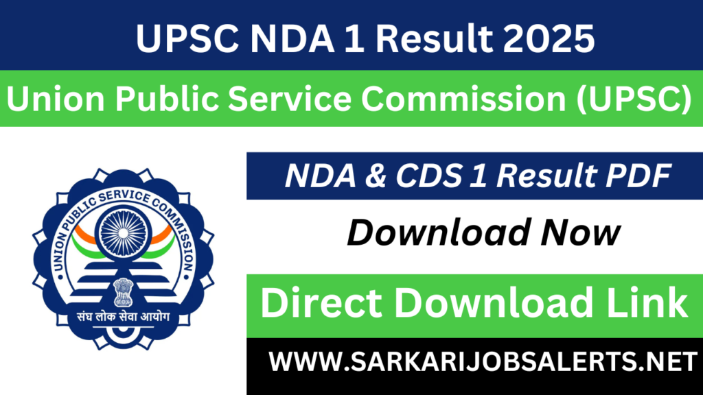 UPSC NDA Result 2025